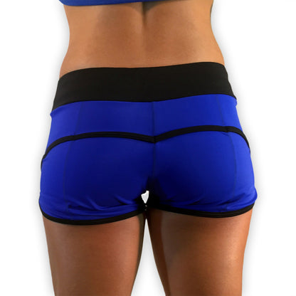321 Ladies WOD Shorts - Blue Womens Shorts - 321Apparel 