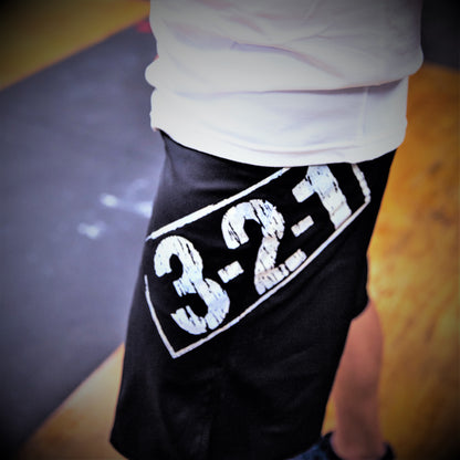 321 WOD Shorts Black Mens Shorts - 321Apparel - crossfit