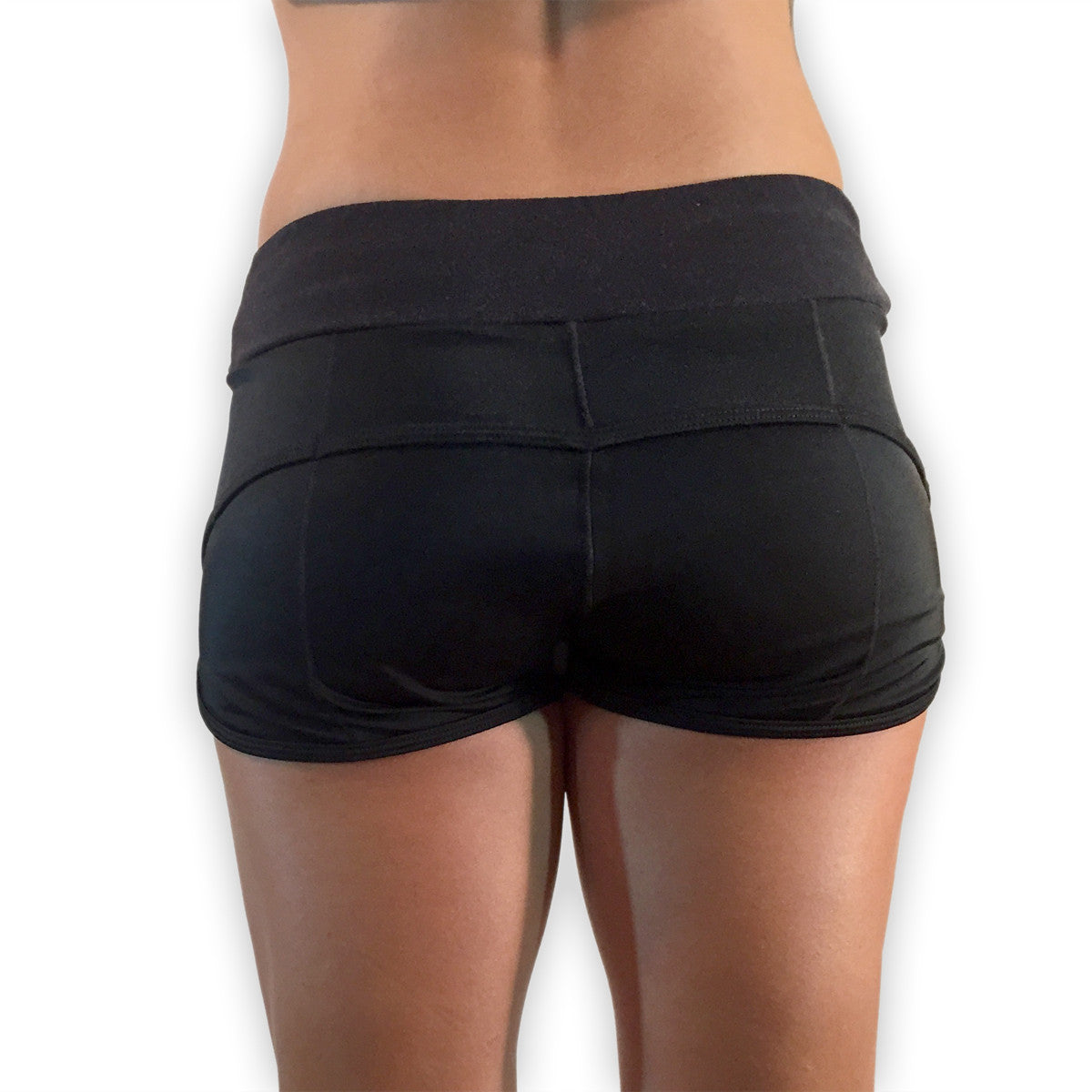 321 Ladies WOD Shorts - Black Womens Shorts - 321Apparel 
