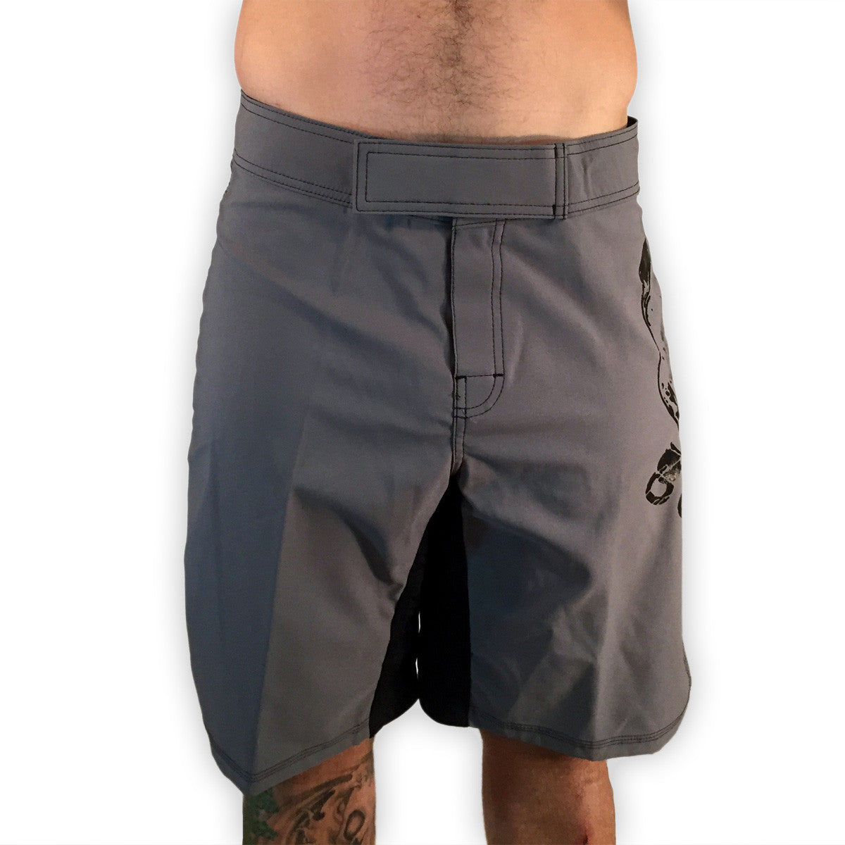Pitbull WOD Shorts Gray Mens Shorts - 321Apparel 